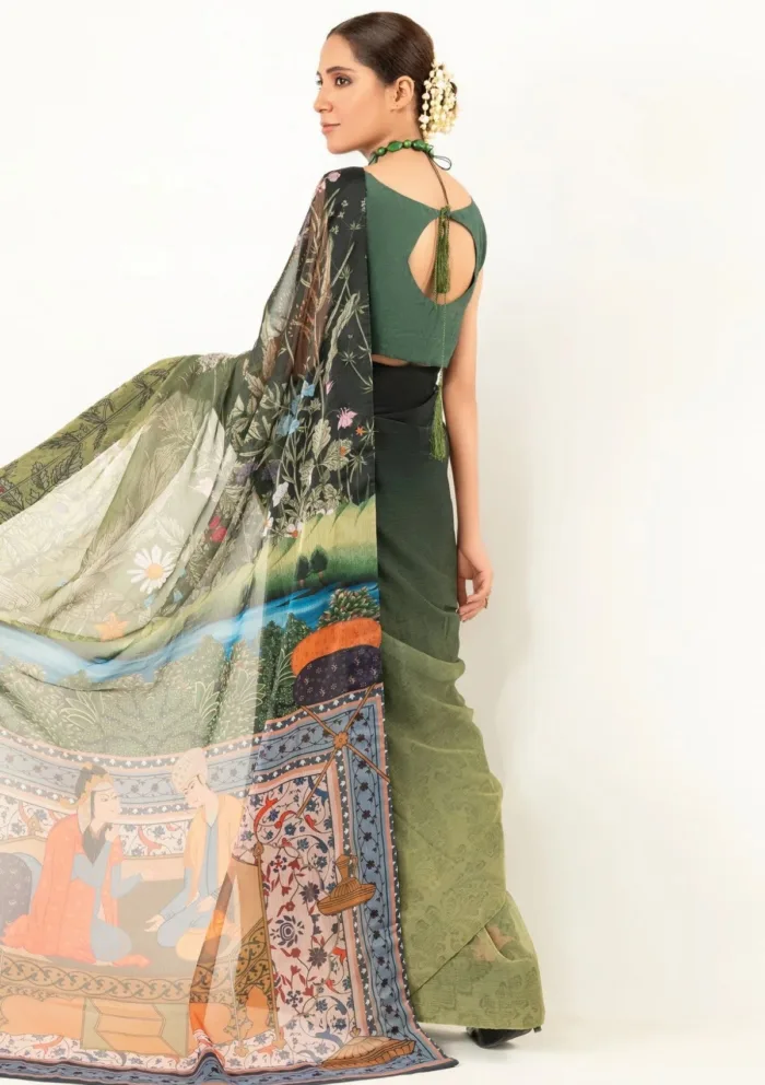 Imran Aftab IS25 06 Saree Luxury Lawn Collection - Image 3