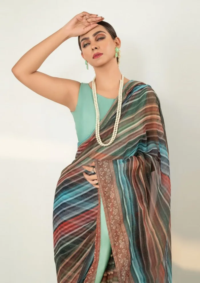 Imran Aftab IS25 09 Saree Luxury Lawn Collection - Image 2