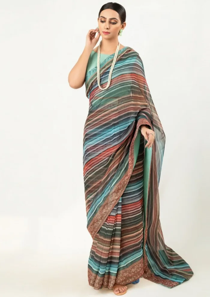 Imran Aftab IS25 09 Saree Luxury Lawn Collection - Image 4