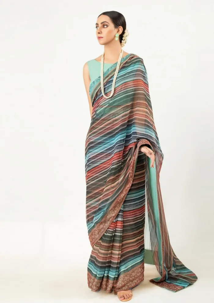 Imran Aftab IS25 09 Saree Luxury Lawn Collection - Image 5