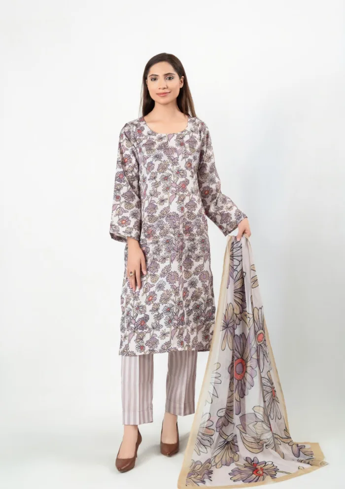 Imran Aftab Unstitched IU25 05 Luxury Lawn Collection - Image 3