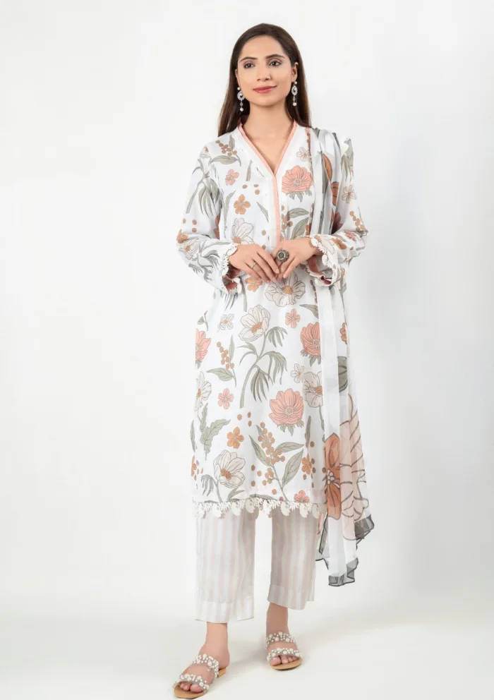 Imran Aftab Unstitched IU25 06 Luxury Lawn Collection - Image 4