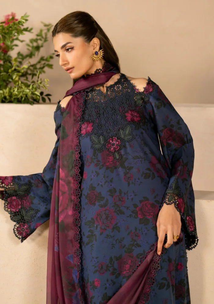 Iznik Eid Edit 25 EFL 12 Festive Luxury Lawn Collection - Image 4