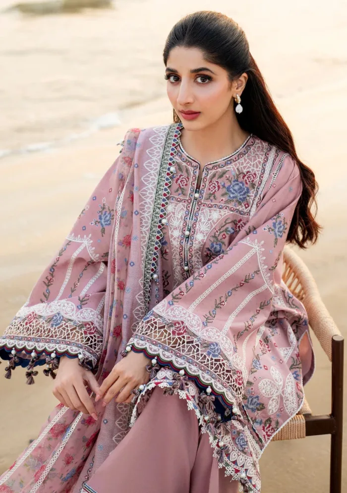 Jazmin JSE 02 Shahkaar Eid 25 Luxury Lawn Collection - Image 4