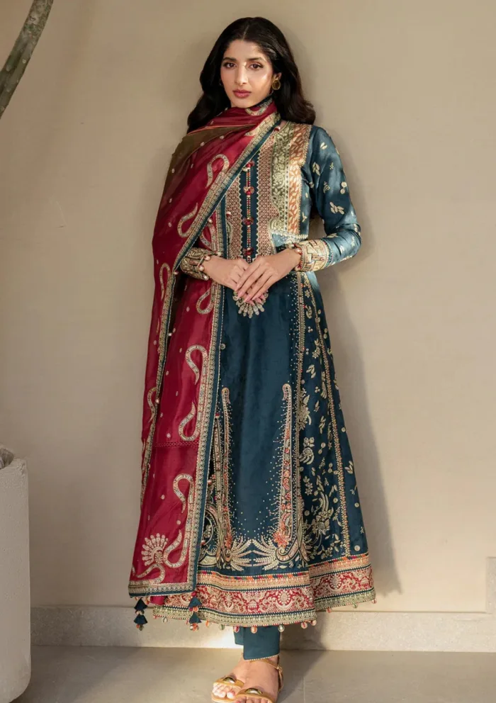 Jazmin JSE 03 Shahkaar Eid 25 Luxury Lawn Collection - Image 2