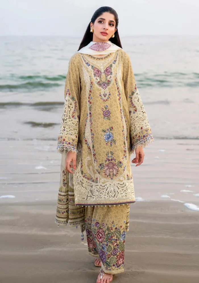 Jazmin JSE 04 Shahkaar Eid 25 Luxury Lawn Collection - Image 2