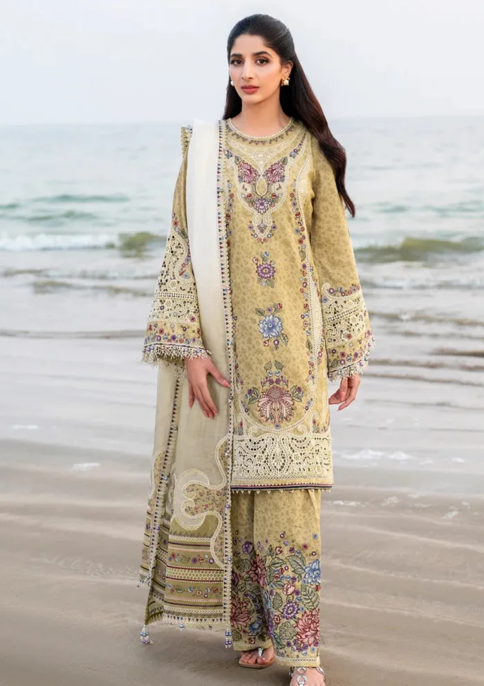 Jazmin JSE 04 Shahkaar Eid 25 Luxury Lawn Collection - Image 3