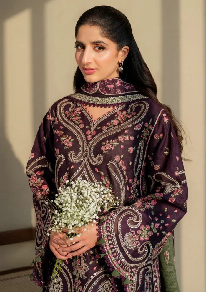 Jazmin JSE 06 Shahkaar Eid 25 Luxury Lawn Collection - Image 5