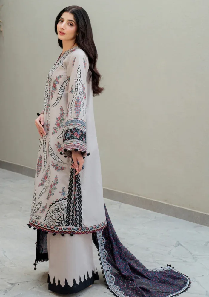 Jazmin JSE 07 Shahkaar Eid 25 Luxury Lawn Collection - Image 4