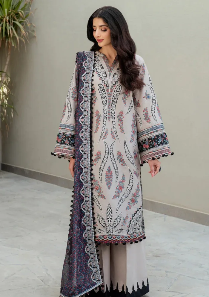Jazmin JSE 07 Shahkaar Eid 25 Luxury Lawn Collection - Image 5