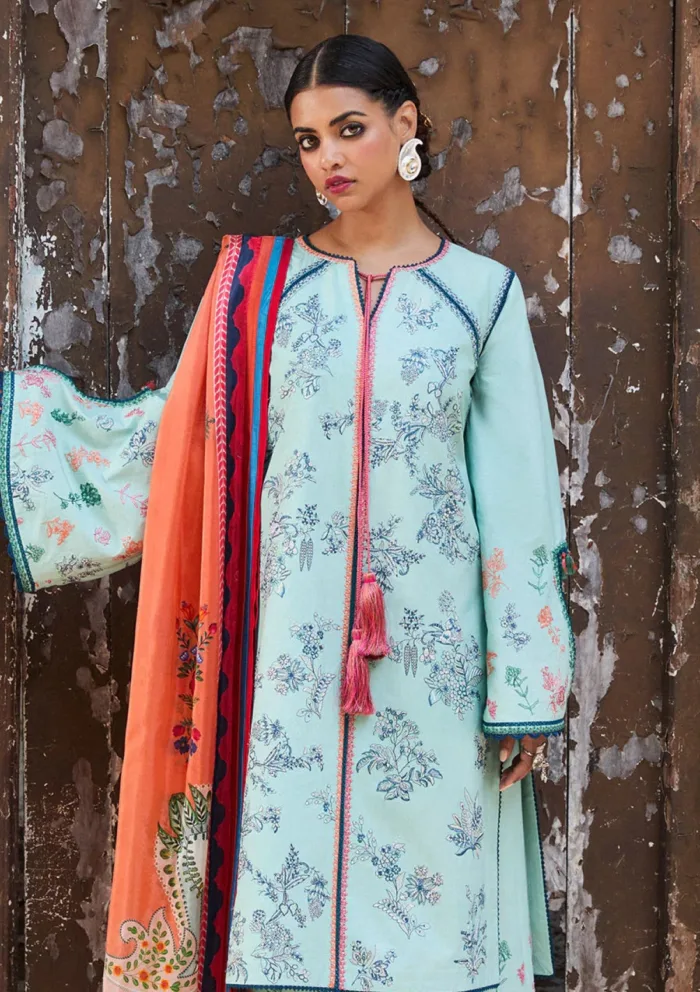 Jugnu by Hussain Rehar Neelum Spring Summer 25 Luxury Lawn Collection - Image 3