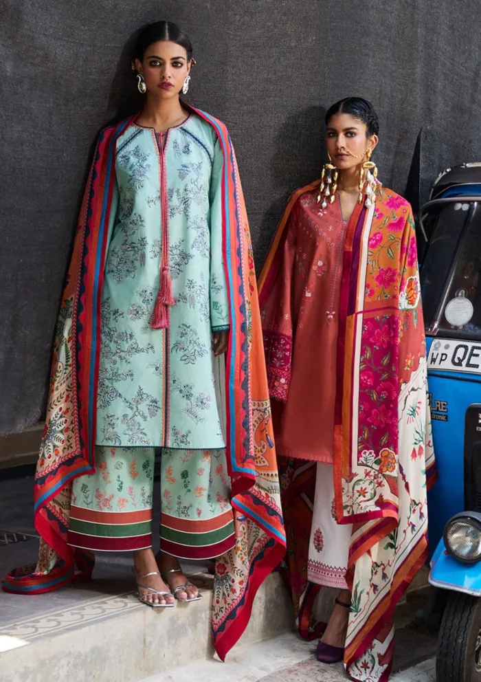 Jugnu by Hussain Rehar Neelum Spring Summer 25 Luxury Lawn Collection - Image 4