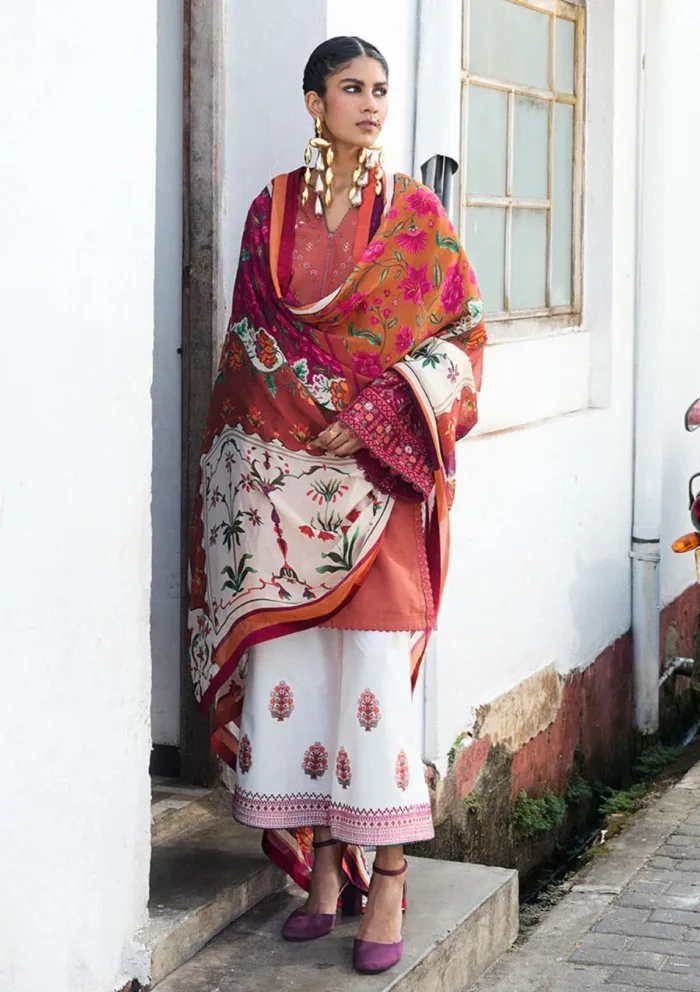 Jugnu by Hussain Rehar Panjnad Spring Summer 25 Luxury Lawn Collection - Image 4