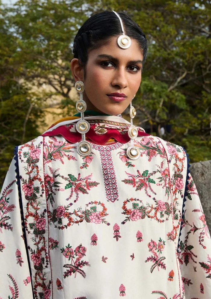 Jugnu by Hussain Rehar Tibet Spring Summer 25 Luxury Lawn Collection - Image 2