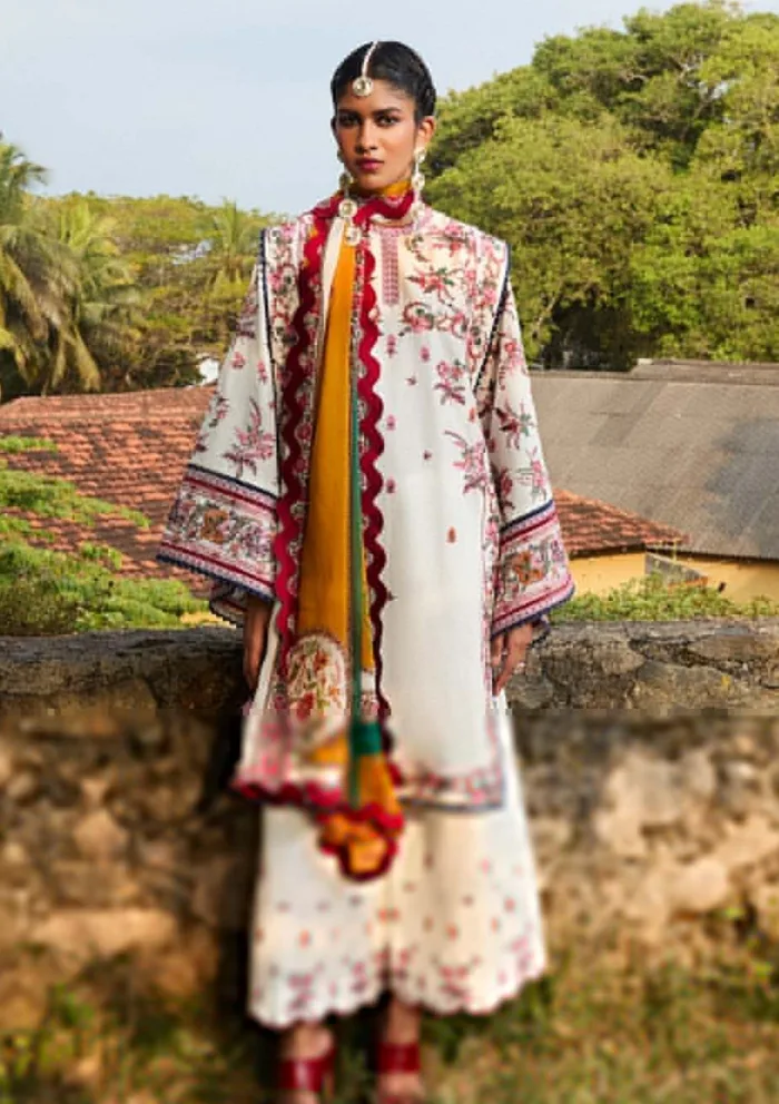 Jugnu by Hussain Rehar Tibet Spring Summer 25 Luxury Lawn Collection - Image 3