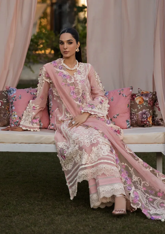 Kahf Premium KLR 09 Bellerose Luxury Lawn 25 Collection - Image 4