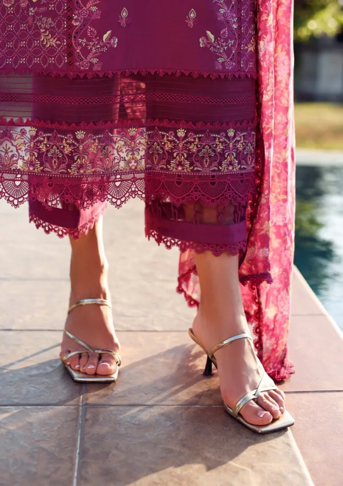 Kanwal Malik Unstitched 25 Alvina Zaina Luxury Lawn Collection - Image 4