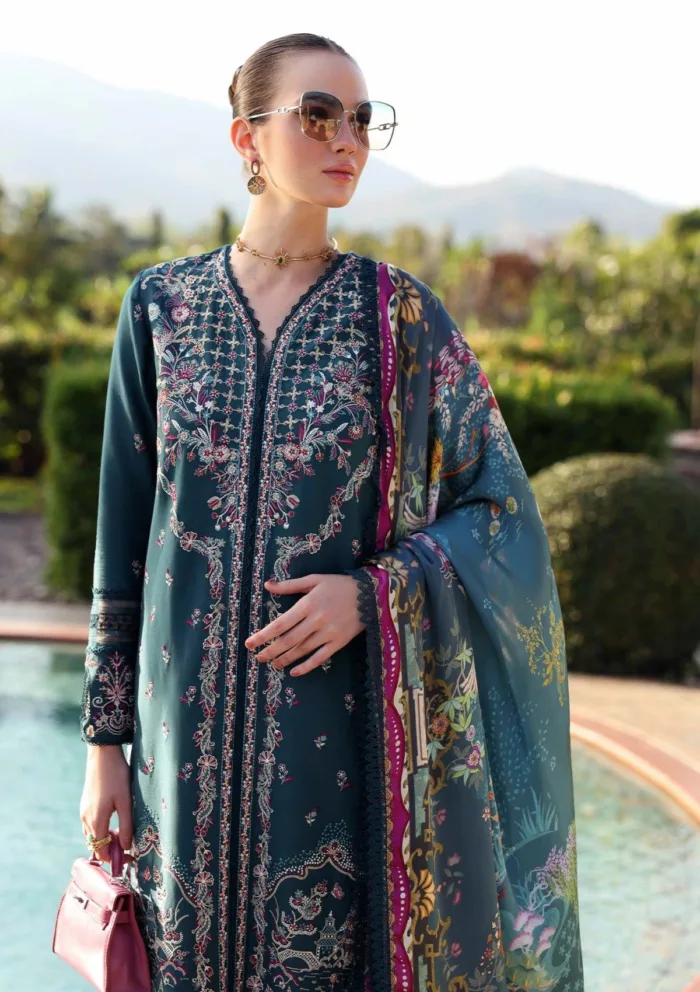 Kanwal Malik Unstitched 25 Livia Zaina Luxury Lawn Collection - Image 3