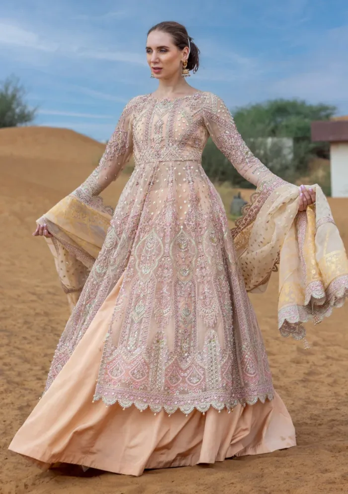 Kara 01 Sunset Glow Luxe Volume Ii Luxury Lawn Collection - Image 2