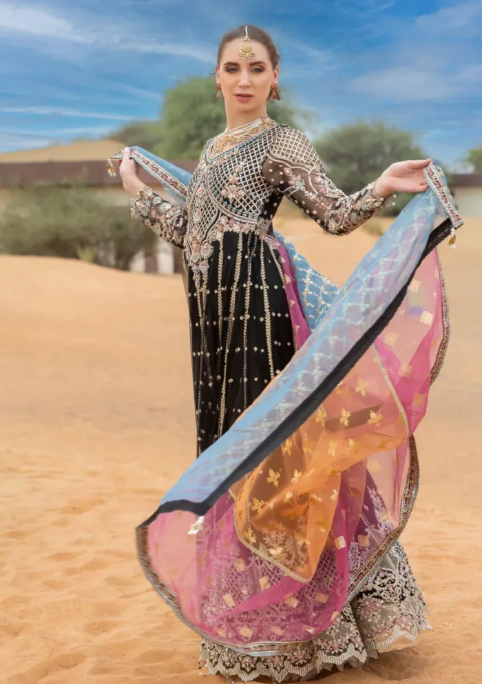Kara 04 Midnight Noir Luxe Volume Ii Luxury Lawn Collection - Image 3