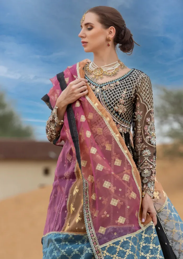 Kara 04 Midnight Noir Luxe Volume Ii Luxury Lawn Collection - Image 5