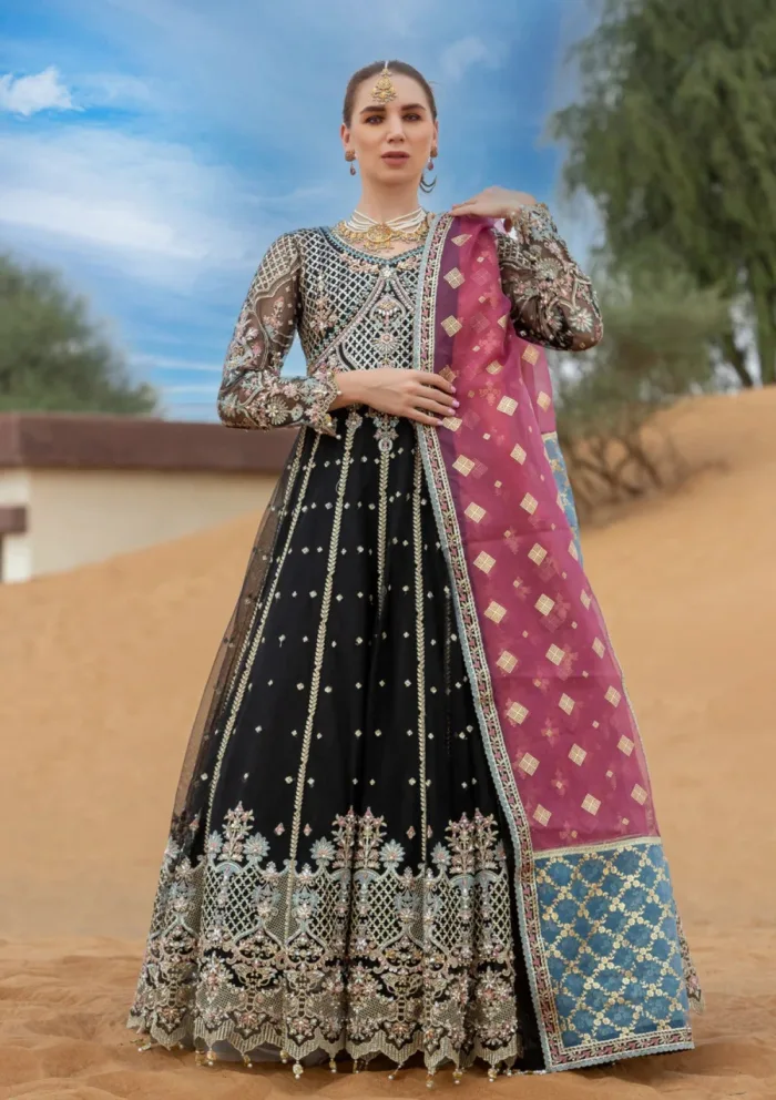 Kara 04 Midnight Noir Luxe Volume Ii Luxury Lawn Collection - Image 7