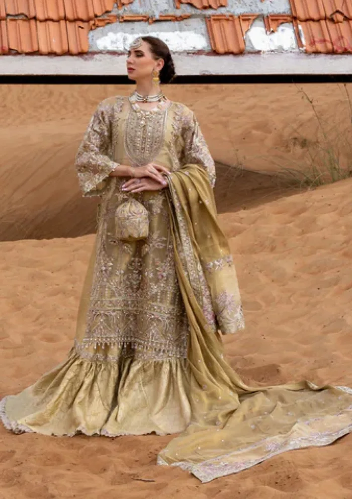 Kara 05 Amber Glow Luxe Volume II Luxury Lawn Collection - Image 7