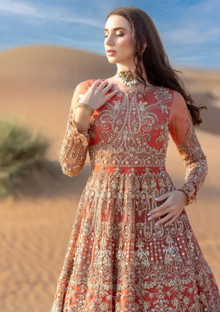 Kara 06 Copper Chic Luxe Volume II Luxury Lawn Collection - Image 2