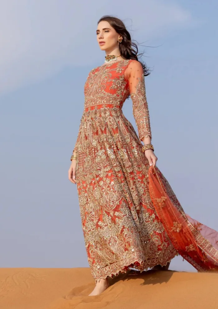 Kara 06 Copper Chic Luxe Volume II Luxury Lawn Collection - Image 7