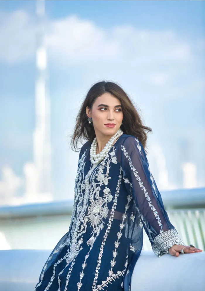 Kara KK24 08 Lapis Dream Kamdani Luxury Lawn Collection - Image 2