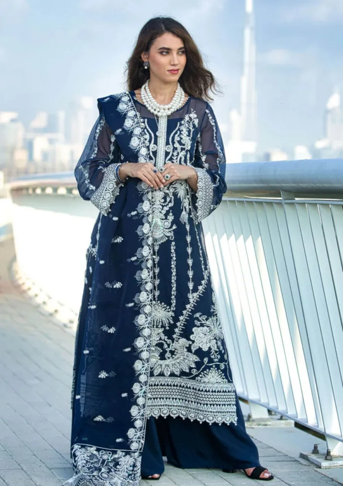 Kara KK24 08 Lapis Dream Kamdani Luxury Lawn Collection - Image 3