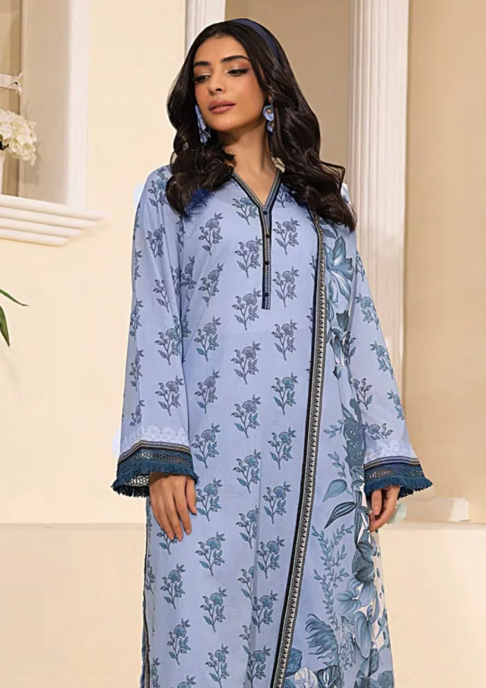 Lakhany Unstitched 25 LG MM 0244 Summer Prints Luxury Lawn Collection - Image 2