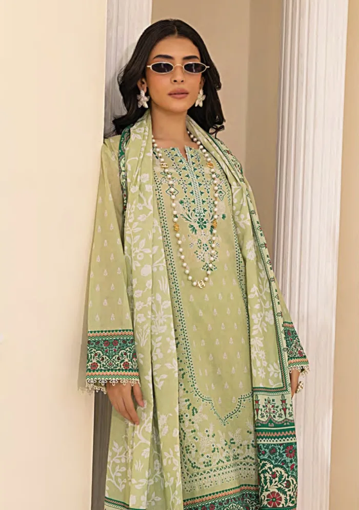 Lakhany Unstitched 25 LG MM 0246 Summer Prints Luxury Lawn Collection - Image 2