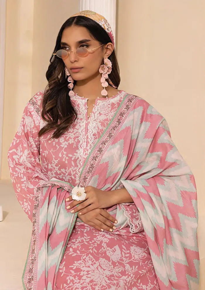 Lakhany Unstitched 25 LG MM 0247 Summer Prints Luxury Lawn Collection - Image 2