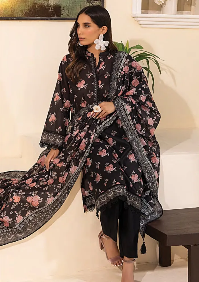 Lakhany Unstitched 25 LG MM 0248 Summer Prints Luxury Lawn Collection - Image 2