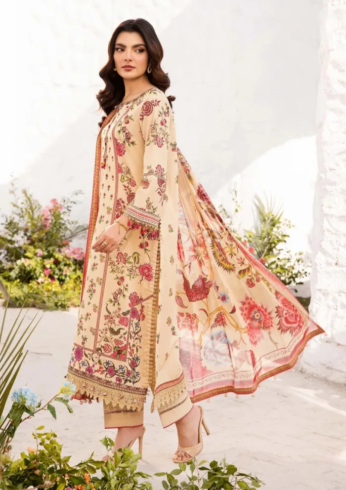 M.Basics MUS 05A Summer Unstitched 25 Luxury Lawn Collection - Image 2