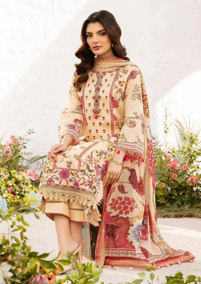 M.Basics MUS 05A Summer Unstitched 25 Luxury Lawn Collection - Image 4
