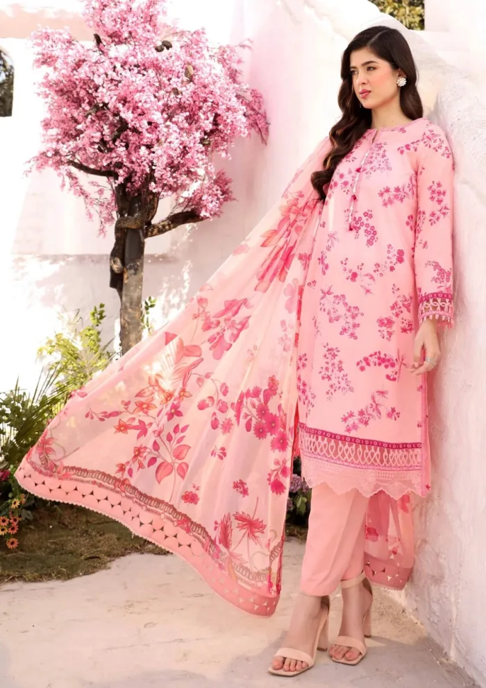 M.Basics MUS 09A Summer Unstitched 25 Luxury Lawn Collection - Image 4