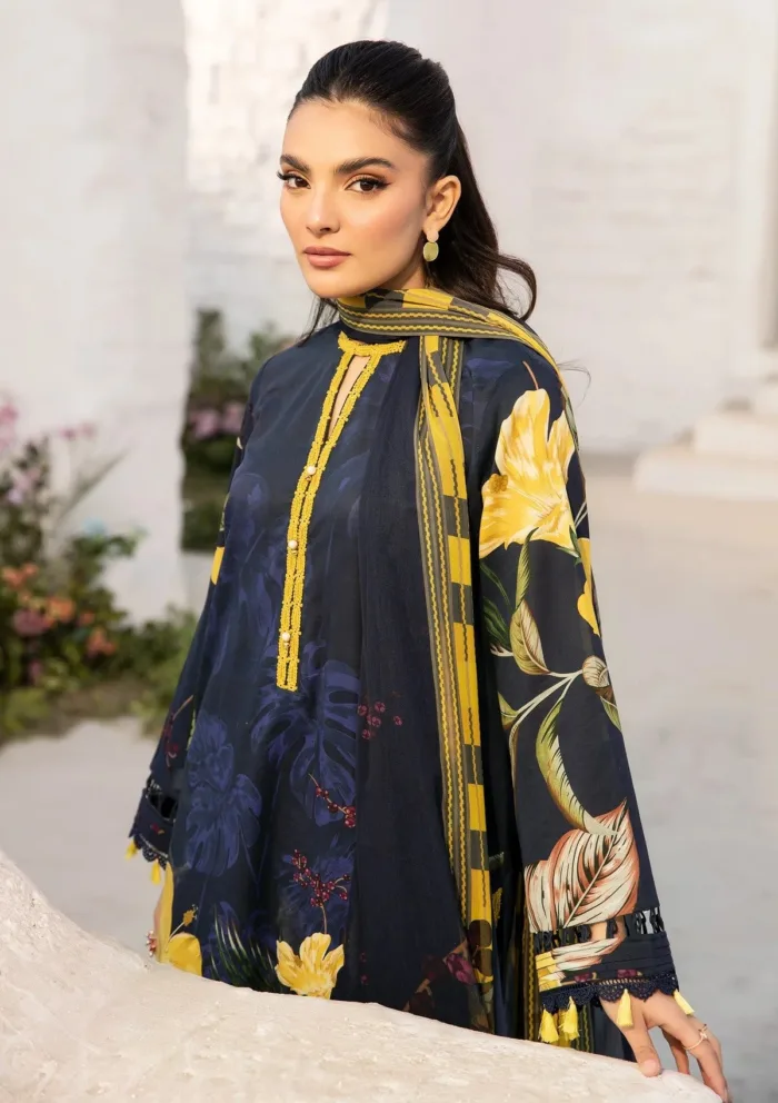 M.Basics MUS 10B Summer Unstitched 25 Luxury Lawn Collection - Image 3