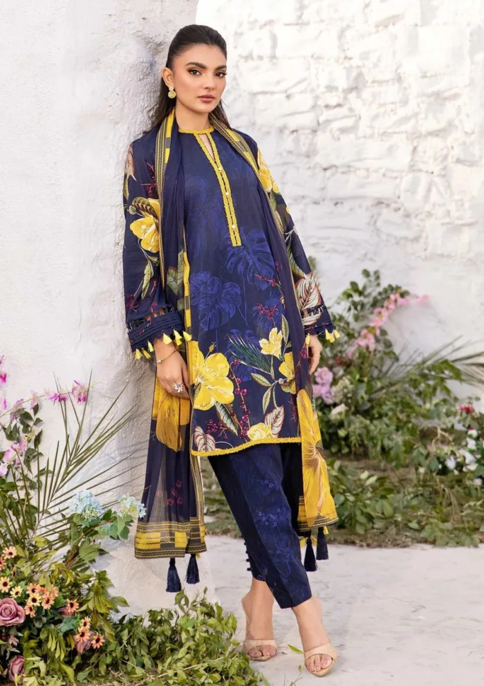 M.Basics MUS 10B Summer Unstitched 25 Luxury Lawn Collection - Image 4