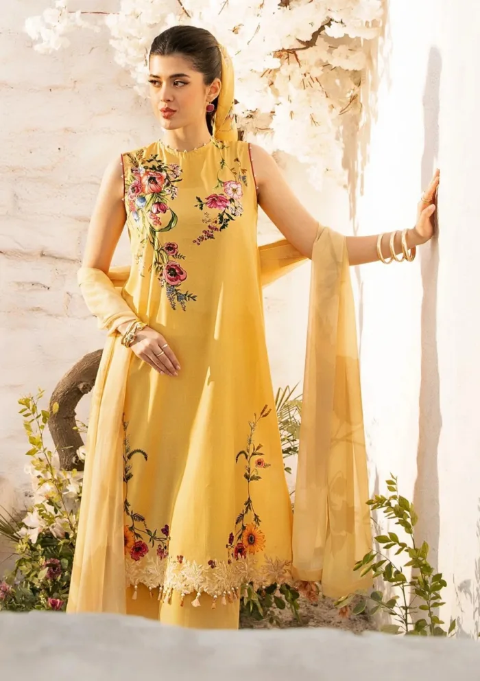 M.Basics MUS 12A Summer Unstitched 25 Luxury Lawn Collection - Image 4