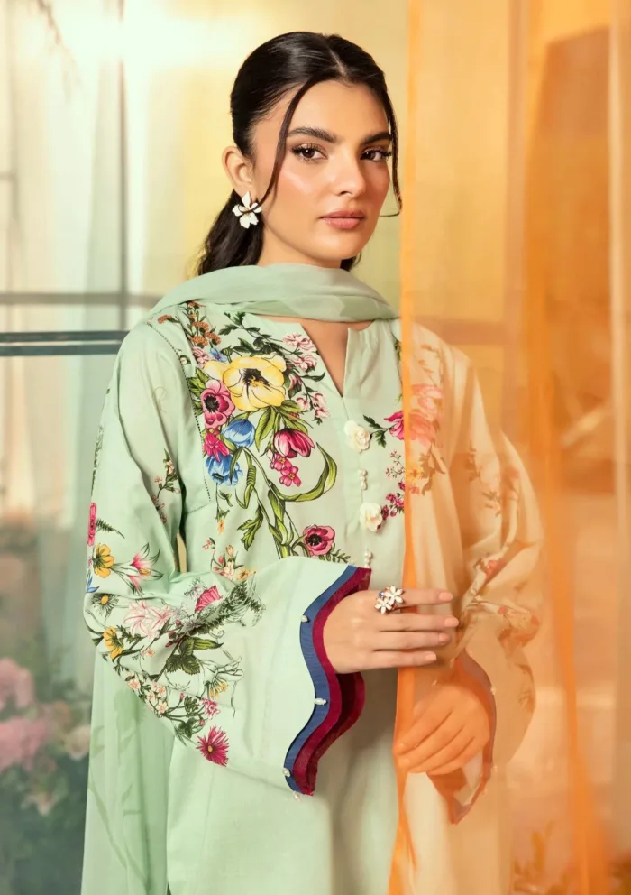 M.Basics MUS 12B Summer Unstitched 25 Luxury Lawn Collection - Image 3
