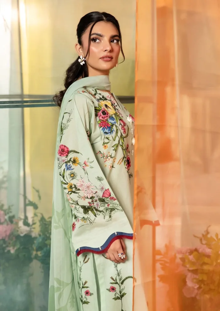 M.Basics MUS 12B Summer Unstitched 25 Luxury Lawn Collection - Image 4