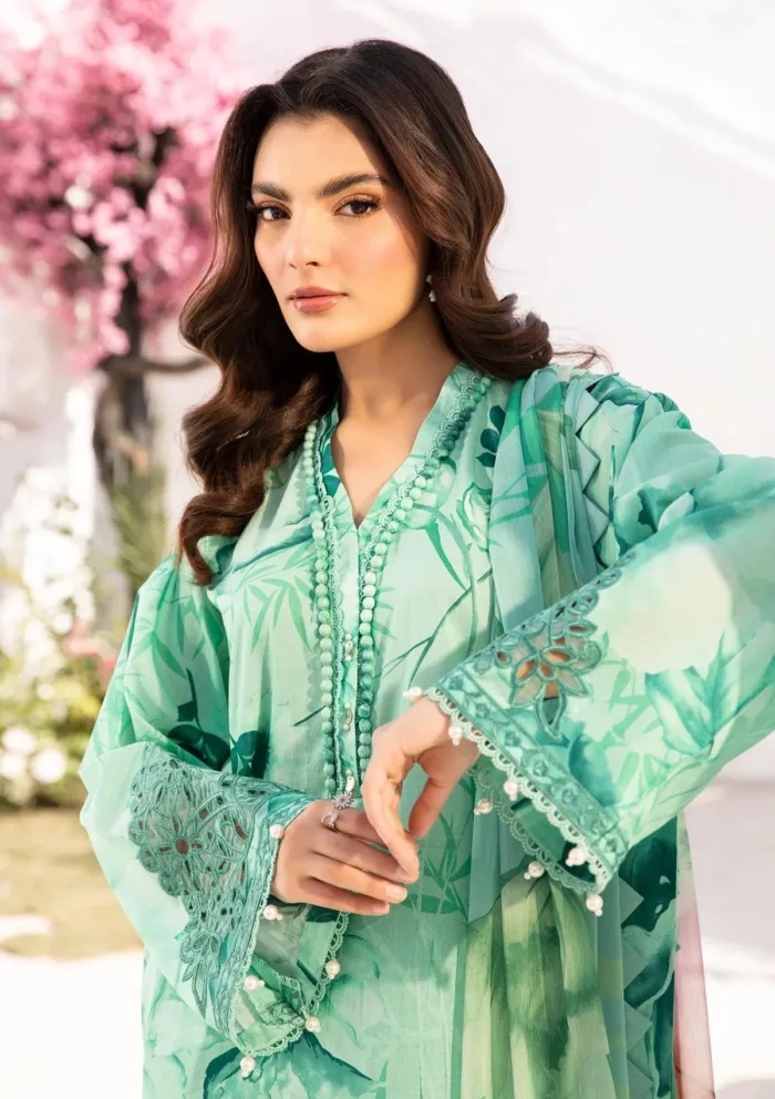 M.Basics MUS 13A Summer Unstitched 25 Luxury Lawn Collection - Image 2