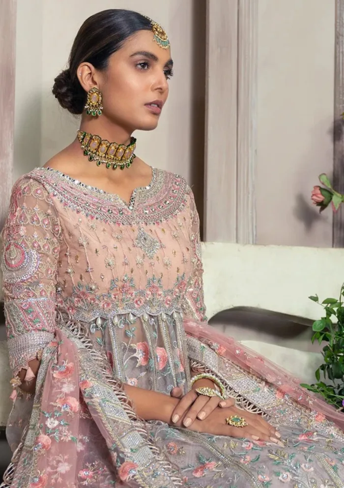 MAHGUL MW21 08 AMETHYST BLOOM Wedding Luxury Lawn Collection - Image 4