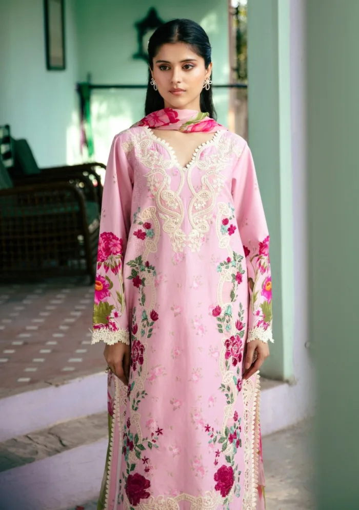 MM Manara VF 05 SIERRA Vintage Flora 25 Luxury Lawn Collection - Image 4