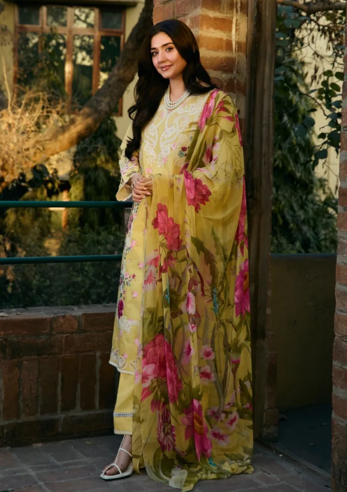MM Manara VF 06 LENA Vintage Flora 25 Luxury Lawn Collection - Image 4