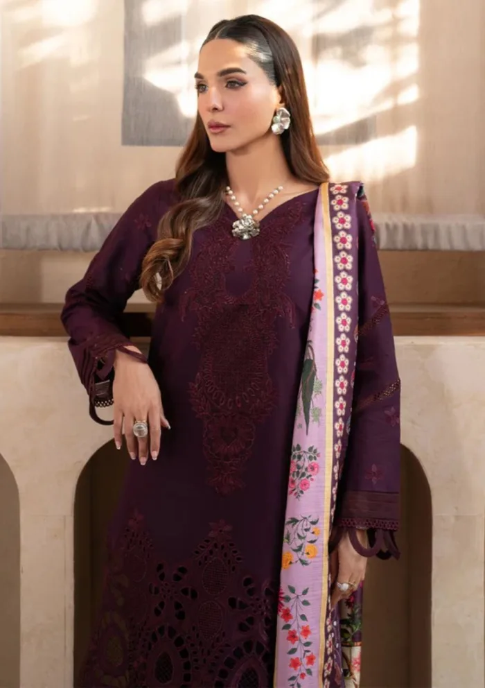 Mahnur D 02B Stella 2025 Luxury Lawn Collection - Image 4
