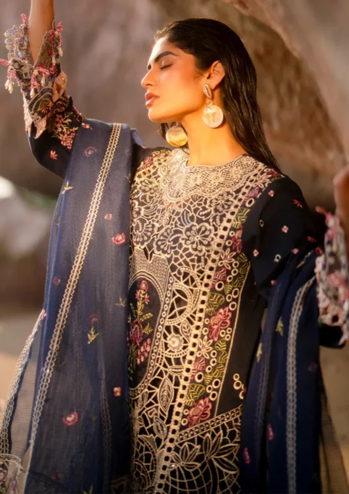 Mahnur D 04 Derya Sirene Luxury 25 Lawn Collection - Image 4