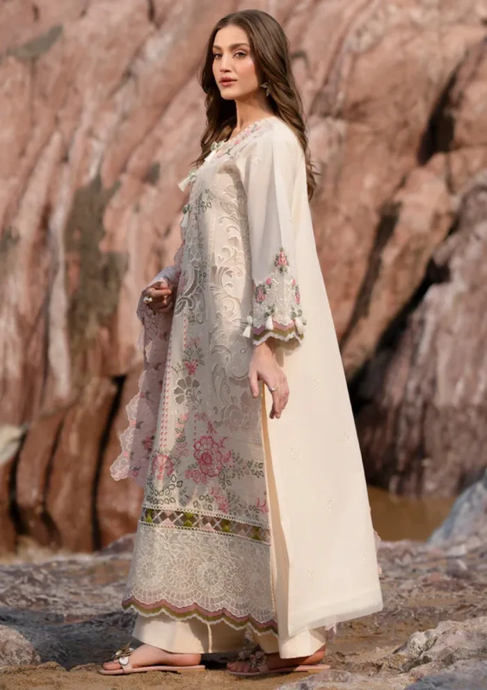 Mahnur D 05 Wisteria Sirene Luxury 25 Lawn Collection - Image 3